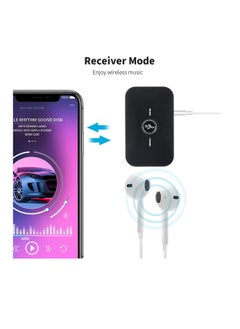 Excefore Bluetooth 5.0 Transmitter Receiver, 2-in-1 Wireless Portable Stereo Audio Adapter with Noise Reduction, 3.5mm AUX RCA Adapter for TV, PC, Headphones, Car, Home Stereo System  - Image 5