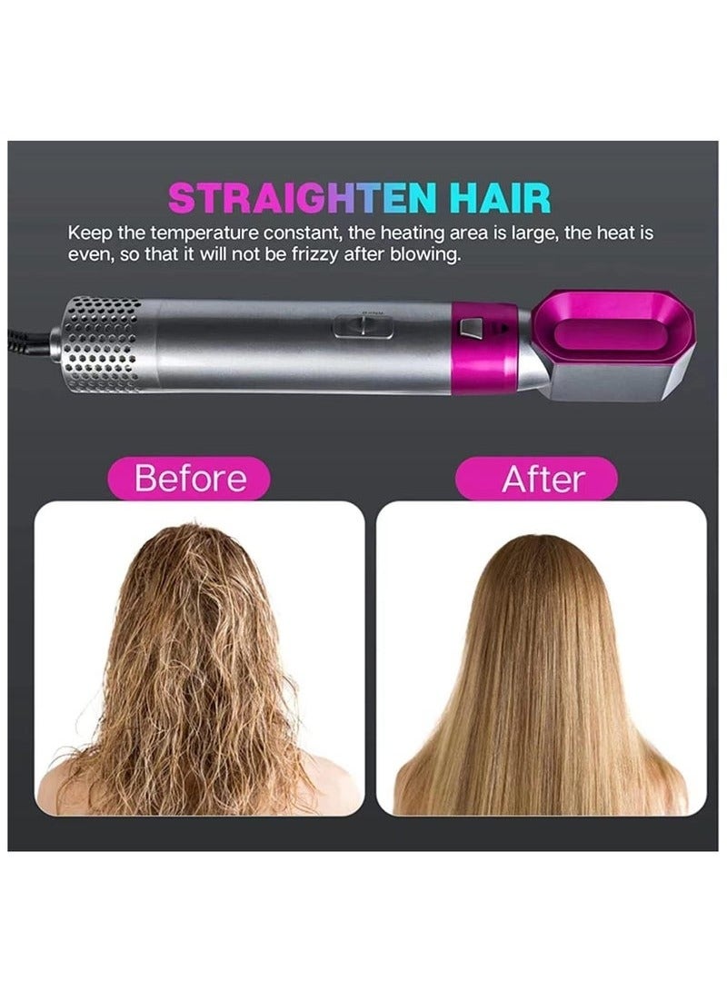 5-in-1 Hot Air Hair Dryer and Curler Tool Set – Multi-Function Hair Styler for Curling, Drying, Straightening, Volumizing, and Smoothing with Interchangeable Attachments - Image 3