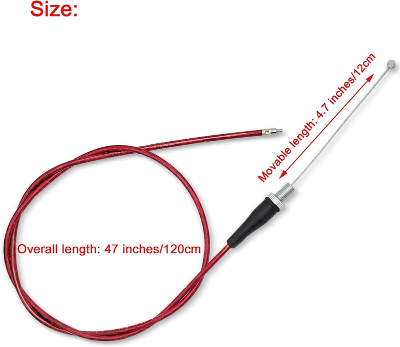 NZZLXKFJ 7/8" 22 مم مقبض تسريع دواسة الغاز ومجموعة كابلات للدراجات الصغيرة - Image 2