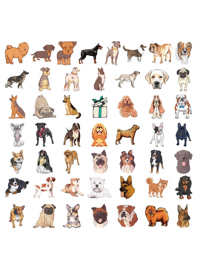 Bluejw Hot 100 Cute Realistic Dog Graffiti Sticker Mobile Phone Shell Water Cup Flat Decoration - Image 5