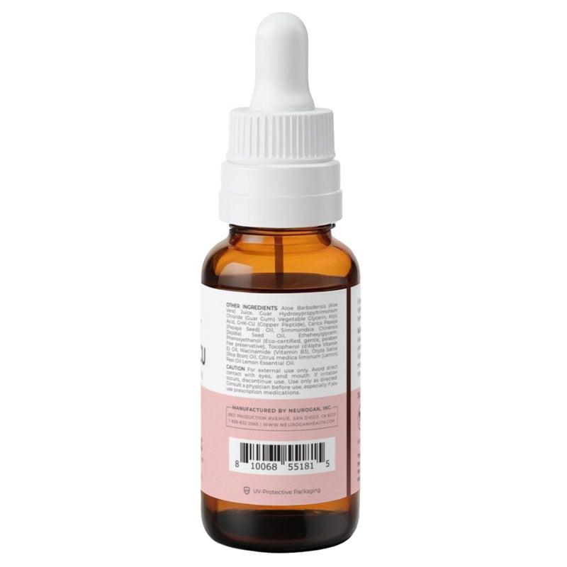 Neurogan نيوروغان - سيروم الرقبة والوجه GHK-Cu (ببتيد النحاس) 1,200 ميكروغرام (زجاجة 1 أونصة) - Image 2