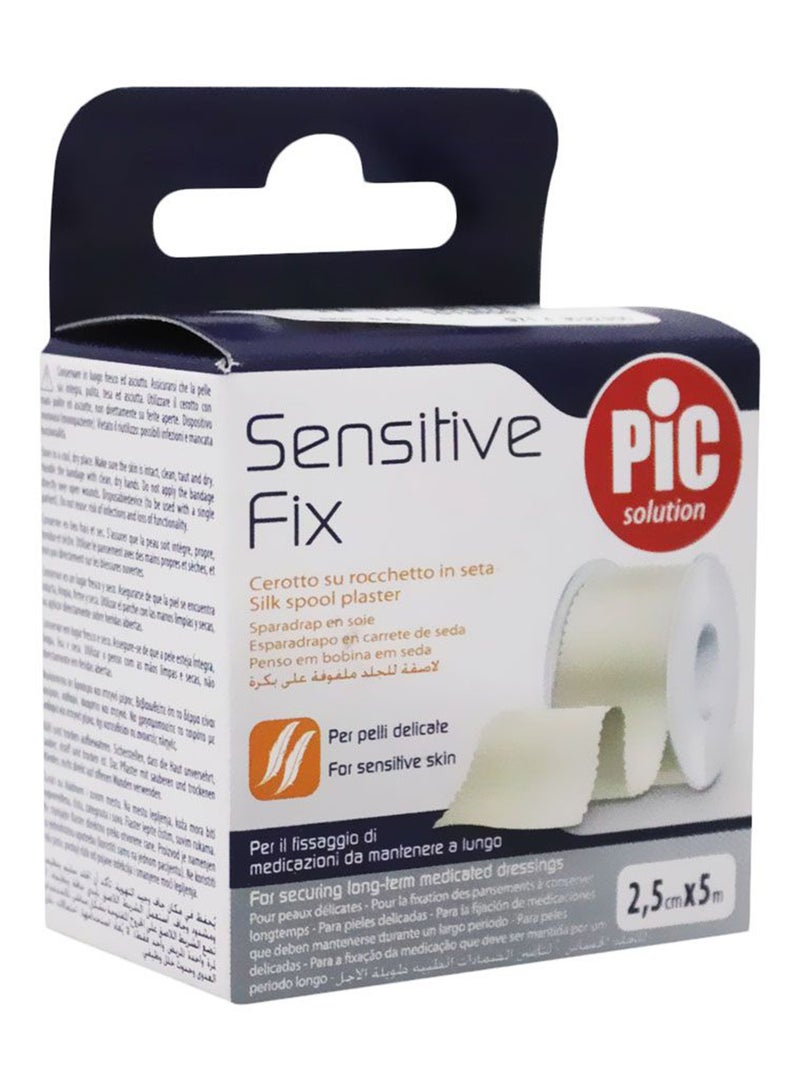 PIC لصقة حرير حساسة فكس 2.5 سم × 5 م