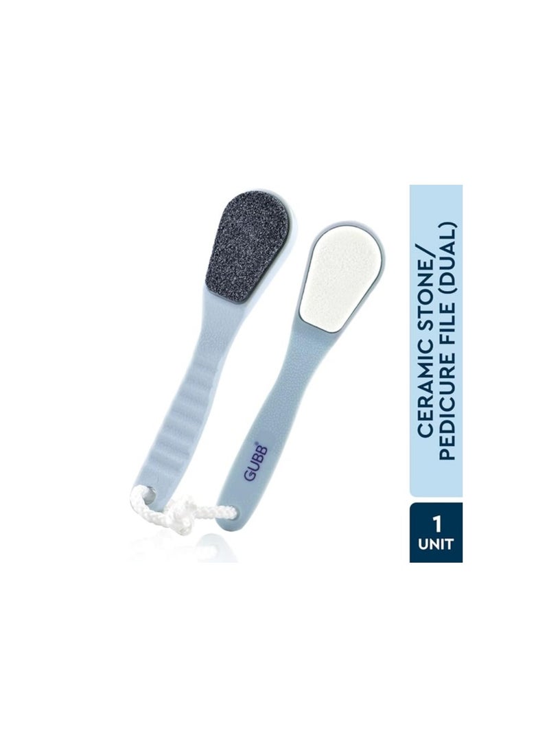GUBB Dual Ceramic Stone Pedicure Tool Foot File Remove Callus Dual Side Rough Gentle - Image 2