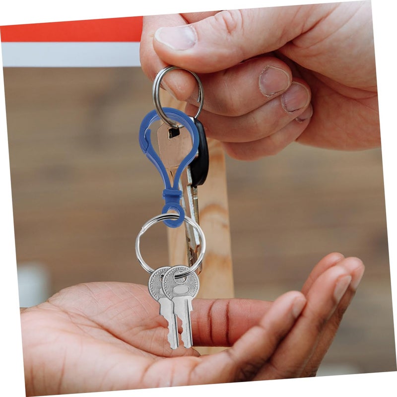 120 Pcs Plastic Keychain Clips with Lobster Clasp for DIY Crafts and Light Bulb Charms - Image 5
