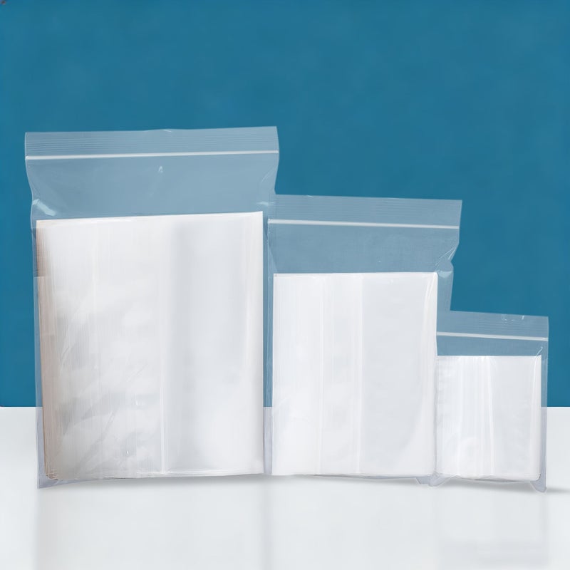 300Pcs Clear Resealable Poly Bags 3.94-5.91inch For Art Prints Jewelry Storage - Image 1