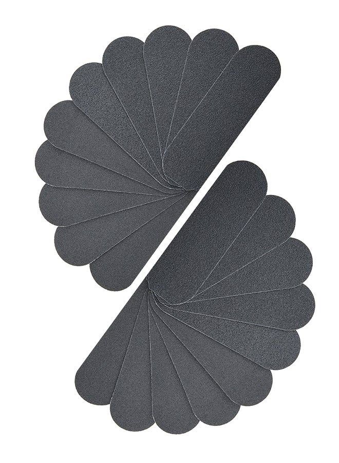 Homeve 20 Pieces Stainless Steel Pedicure File Refill Pads 5.2" x 1.7'', Replacement Pads, Coarse-Fine Double Side Reusable with Removable Glue, Remove Callus & Dead Skin (20 Refills Pads) - Image 1