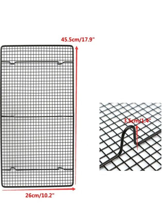 AMERTEER Thicken Black Cake Cooling Rack – Durable Non-Stick Wire Rack for Baking, Cooling, and Roasting - Image 2