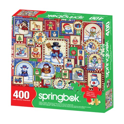 Springbok Snow Days 400 Piece Jigsaw Puzzle for Adults and Family Unique Cut Pieces Made in USA - Image 5