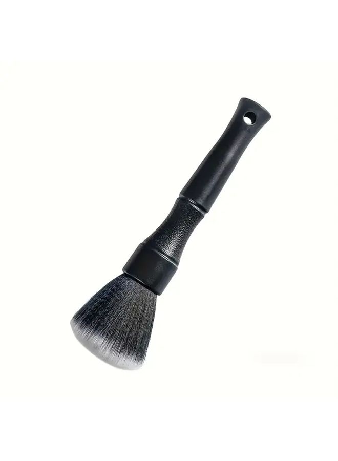 Black Car Interior Detail Brush Soft Bristle Cleaning Tool for Dashboard and Shift Lever - Image 4
