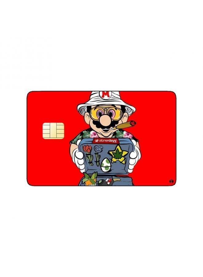 RKN PRINTED BANK CARD STICKER Super Mario Video Game - Image 2