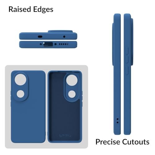 SPRIG Compatible with VIVO T4R 5G TPU Basic Premium Back Cover Case Drop Tested Shock Proof for Boys and Girls with Camera Protection (Blue) - Image 2