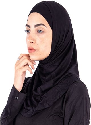 Syrian Veil Two-Pieces Cotton - Black