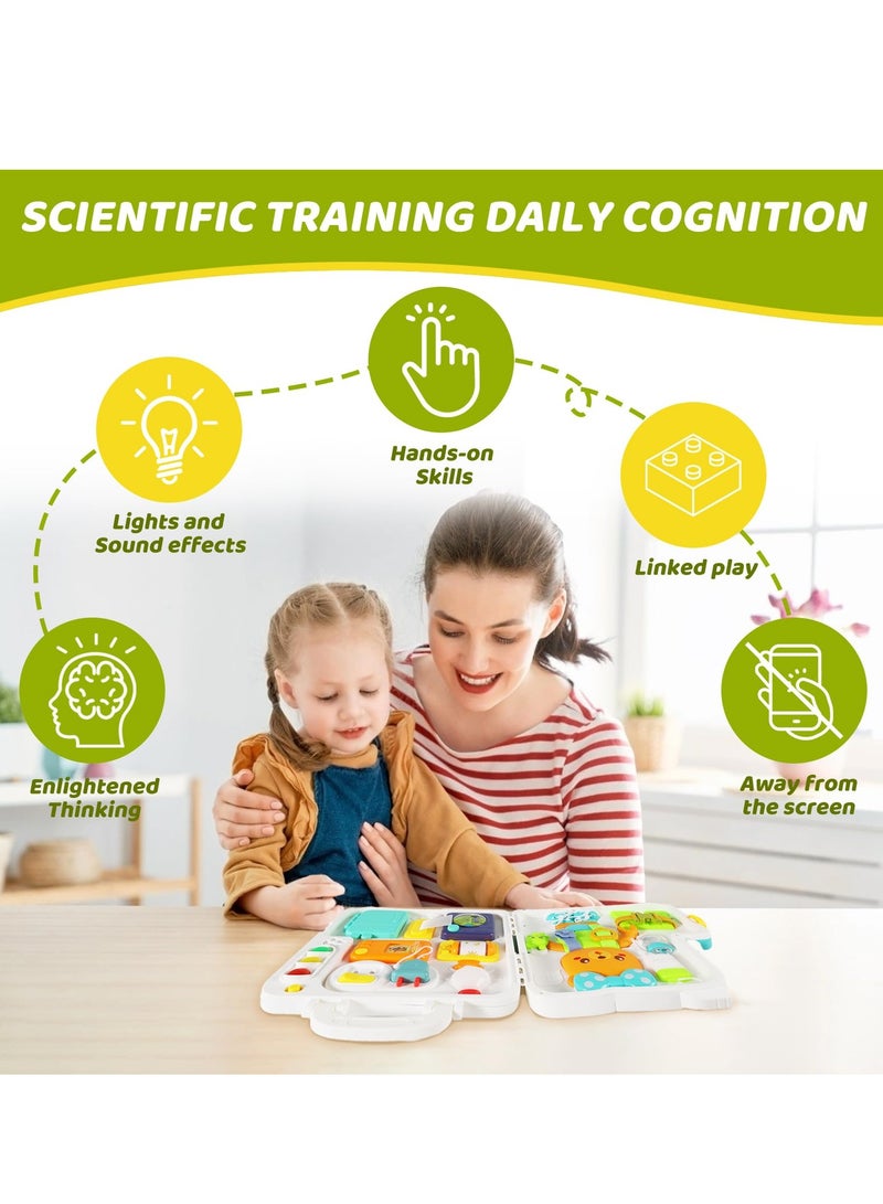 XiuWoo 81 in 1Montessori Toys, Baby busy board sensory toys for toddlers 1-3,BabyEducational Learning Toys12-18 months, Plane toys for toddlers Toys - Image 2