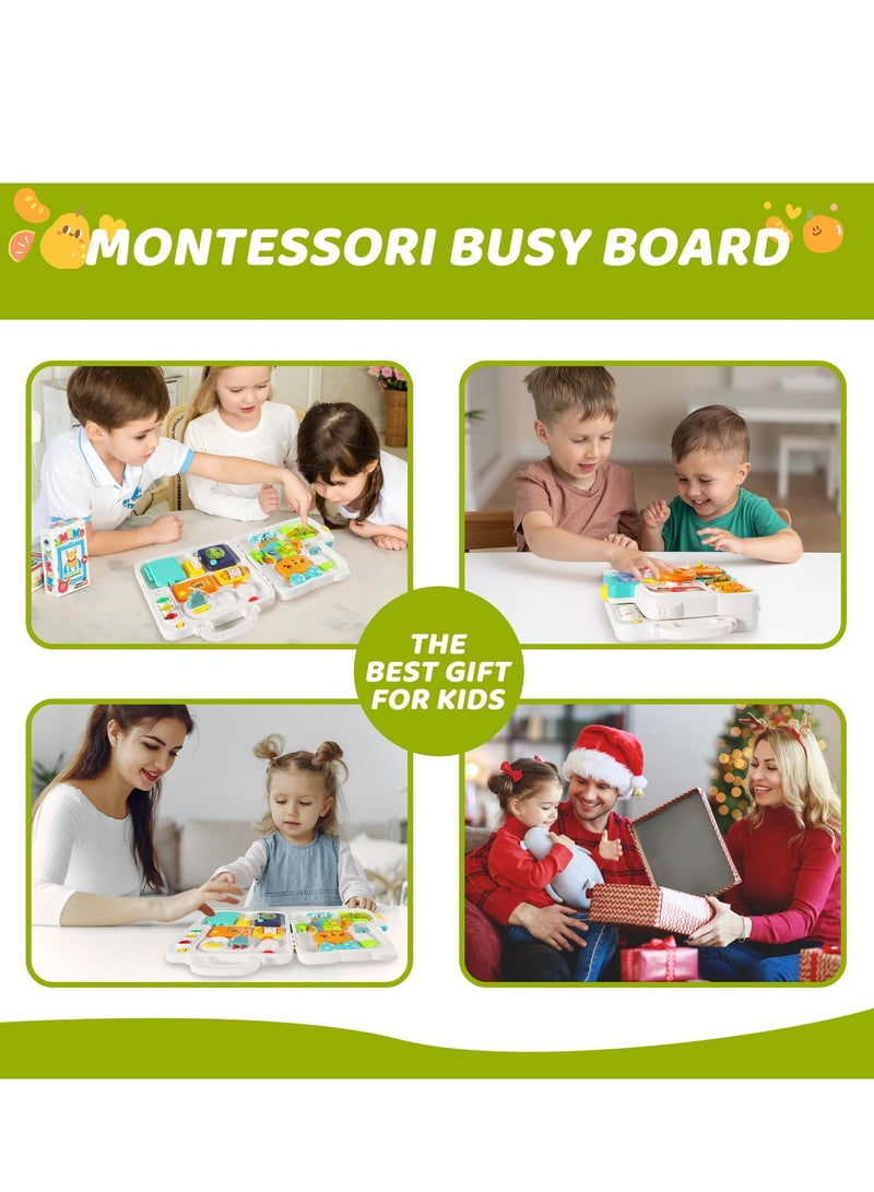 XiuWoo 81 in 1Montessori Toys, Baby busy board sensory toys for toddlers 1-3,BabyEducational Learning Toys12-18 months, Plane toys for toddlers Toys - Image 4