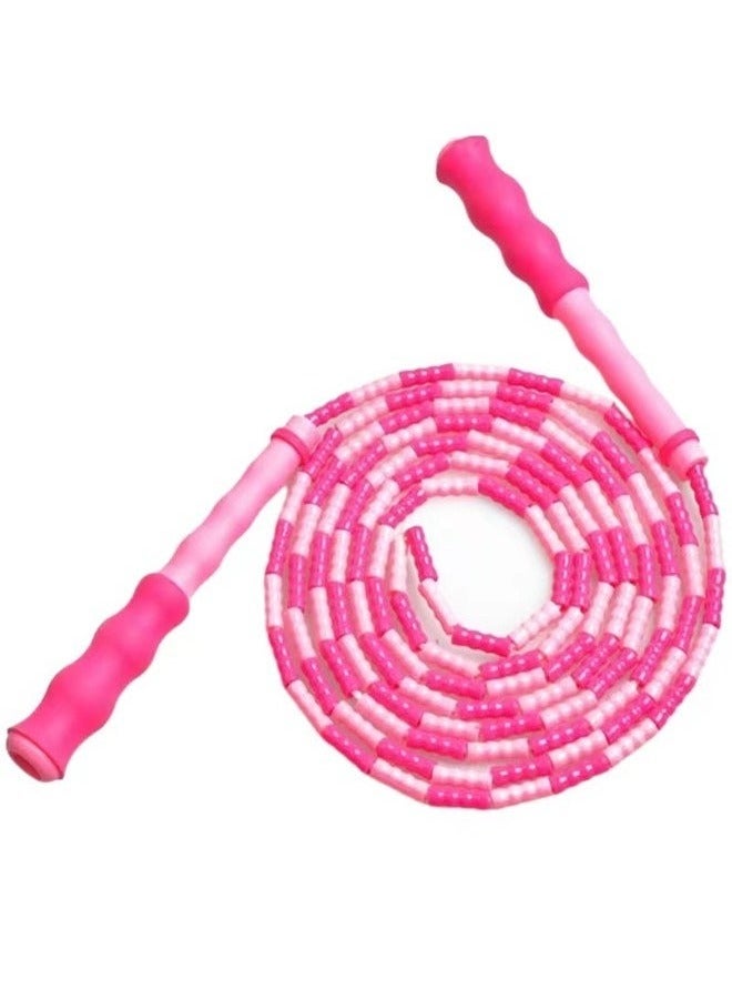 2-Piece Soft Beaded Jump Rope 9 feet, Jump Rope for Kids Girls and Boys, Soft Beaded Jump Ropes, Adjustable Skipping Rope, Tangle-Free Segmented Rope for Kid and Women Men Adults Exercise - Image 2