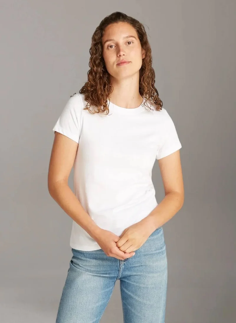 Slim Logo Collar T-Shirt
