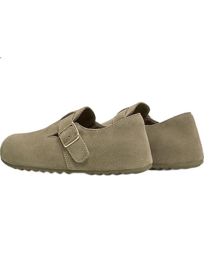HESHE Tata Bear Retro Buckle Shoes Spring New Cgw02Am5 Grey Size 38 - Image 2