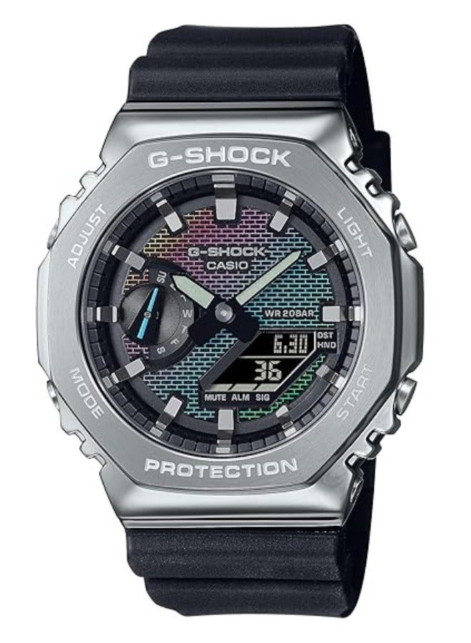 CASIO G-Shock Metal Covered Octagonal Analog-Digital Watch GM-2100RW-1APR  - Image 1