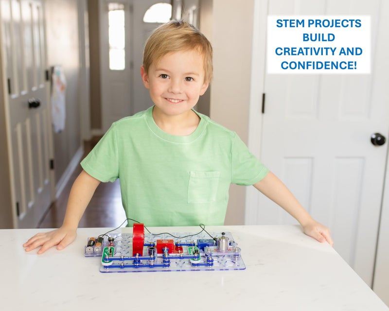 Snap Circuits Jr. SC-100 Electronics Exploration Kit, Over 100 Projects, Full Color Project Manual, 28 Parts, STEM Educational Toy for Kids 8 + - Image 2