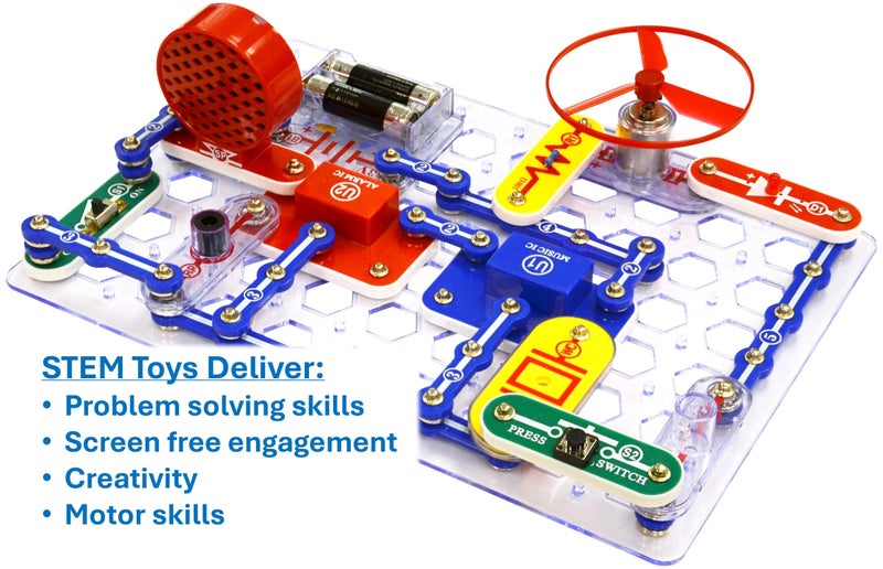 Snap Circuits Jr. SC-100 Electronics Exploration Kit, Over 100 Projects, Full Color Project Manual, 28 Parts, STEM Educational Toy for Kids 8 + - Image 4
