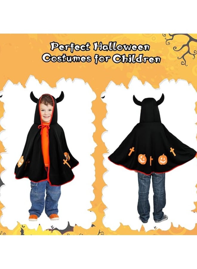 Generic Halloween Children's Costumes, Devil Costume Children, Demon Costume Children, Devil Costumes, Cape Devil for Child Boys Girls Halloween, Carnival Parties  - Image 1