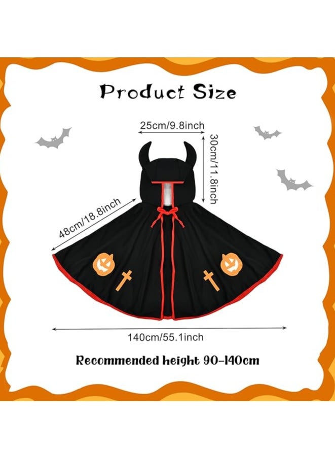 Generic Halloween Children's Costumes, Devil Costume Children, Demon Costume Children, Devil Costumes, Cape Devil for Child Boys Girls Halloween, Carnival Parties  - Image 4