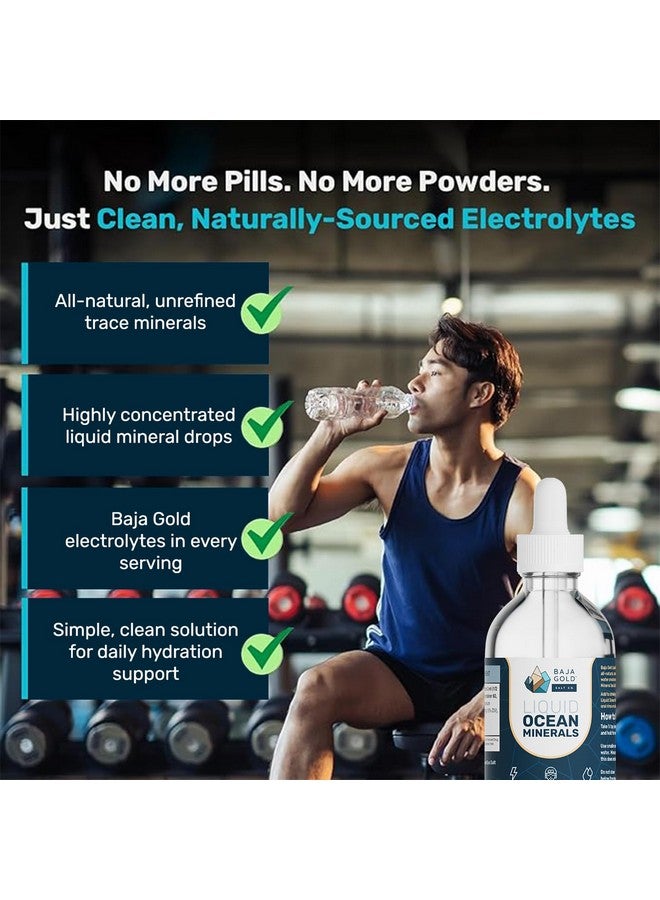 Baja Gold Liquid Ocean Trace Mineral Drops - Ionic Electrolytes Mineral Drops for Drinking Water & Food Flavor Enhancement - Mineral-Rich Saline Solution & Oral Cleanse - 4 fl oz, 30-Day Supply - Image 5