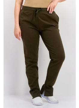 KANGOL Women Sportswear Fit Outdoor Sweatpants, Green  - Image 1