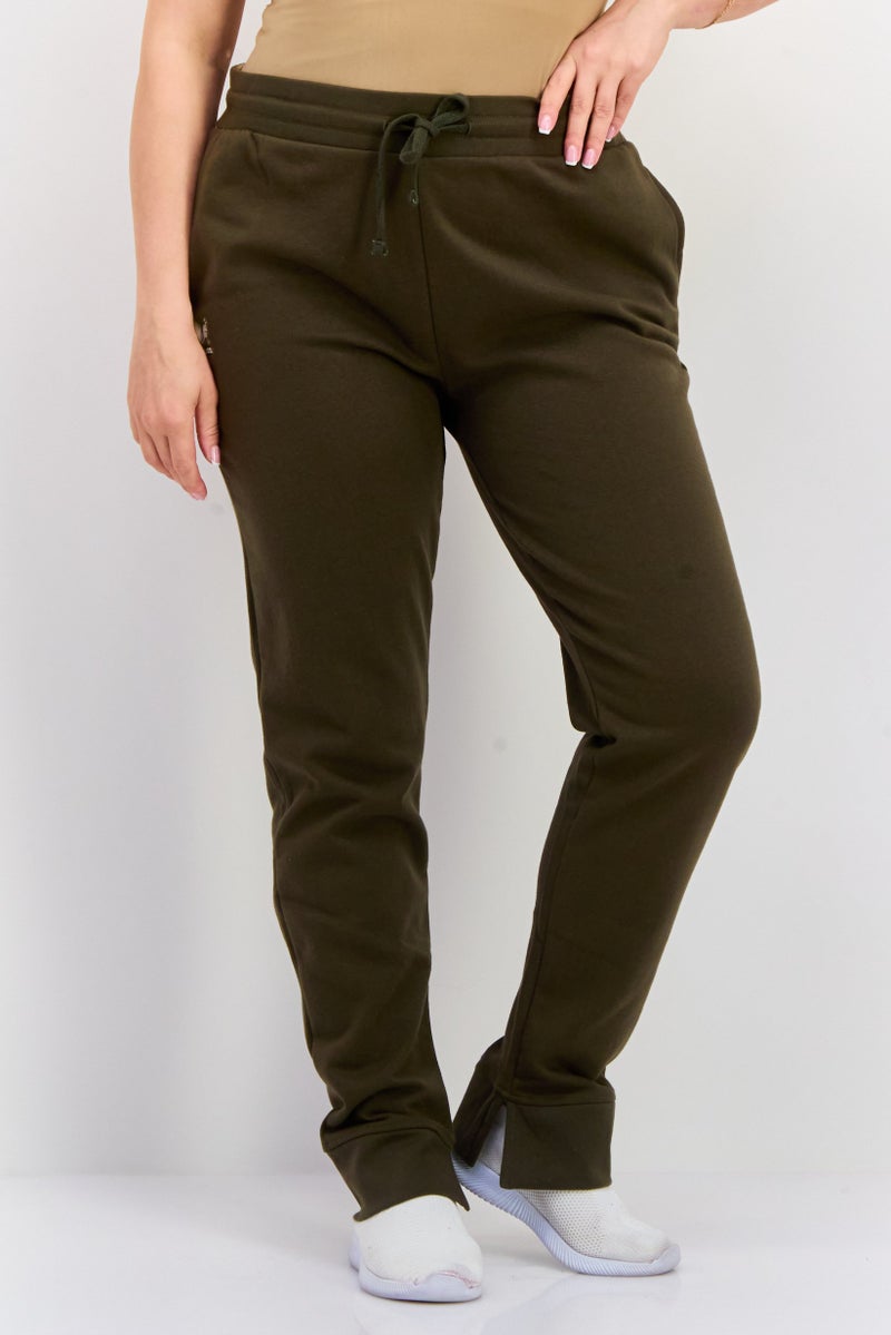 KANGOL Women Sportswear Fit Outdoor Sweatpants, Green  - Image 1
