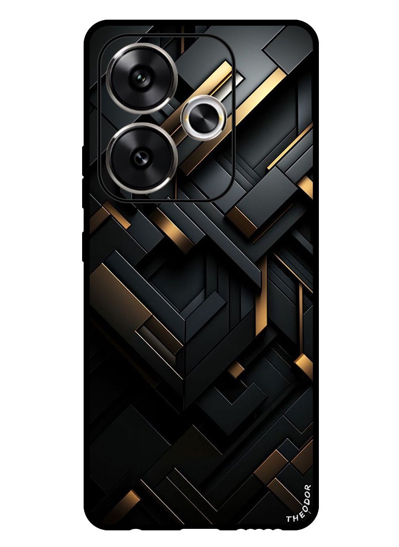 Theodor Protective Case Anti Scratch Shock Proof Bumper Cover For Xiaomi Redmi Turbo 3 Black Dourado  - Image 1