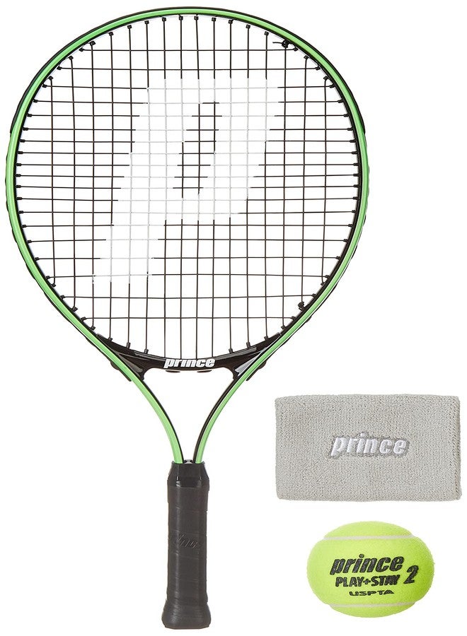 برنس مضرب تنس برينس تور 23 مع 12 كرة تنس برتقالية من المرحلة الثانية وسوار معصم رمادي/أبيض - Image 2