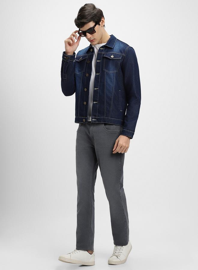 Dennis Lingo Regular Fit Indigo Men's Denim Jacket, Full Sleeves