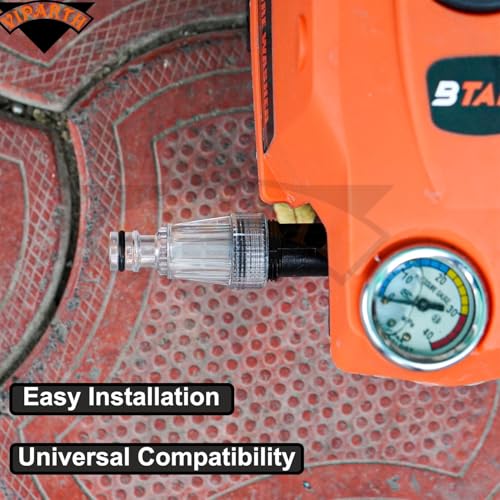 VIPARTH Plastic High Pressure Washer Water Filter Connection Accessory 3/4" | Inlet Nozzle (Nipple) with Quick Connector | Universal Compatibility | Pack of 1 - Image 5