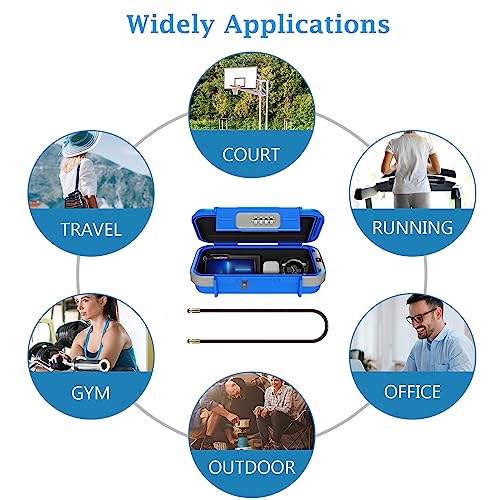 AMIR Portable Safe Box, Combination Lock Box with Code, Waterproof Anti-Theft Mini Travel Safe Box with Removable Chain, Portable Lock Box for Car Dorm Beach Hotel - Image 5