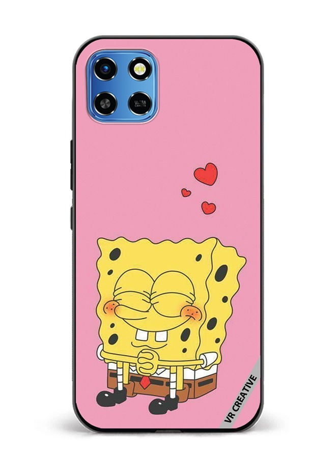 VR CREATIVE Protective Case Cover For Infinix Smart 6 HD Spongebob Design Multicolour - Image 1