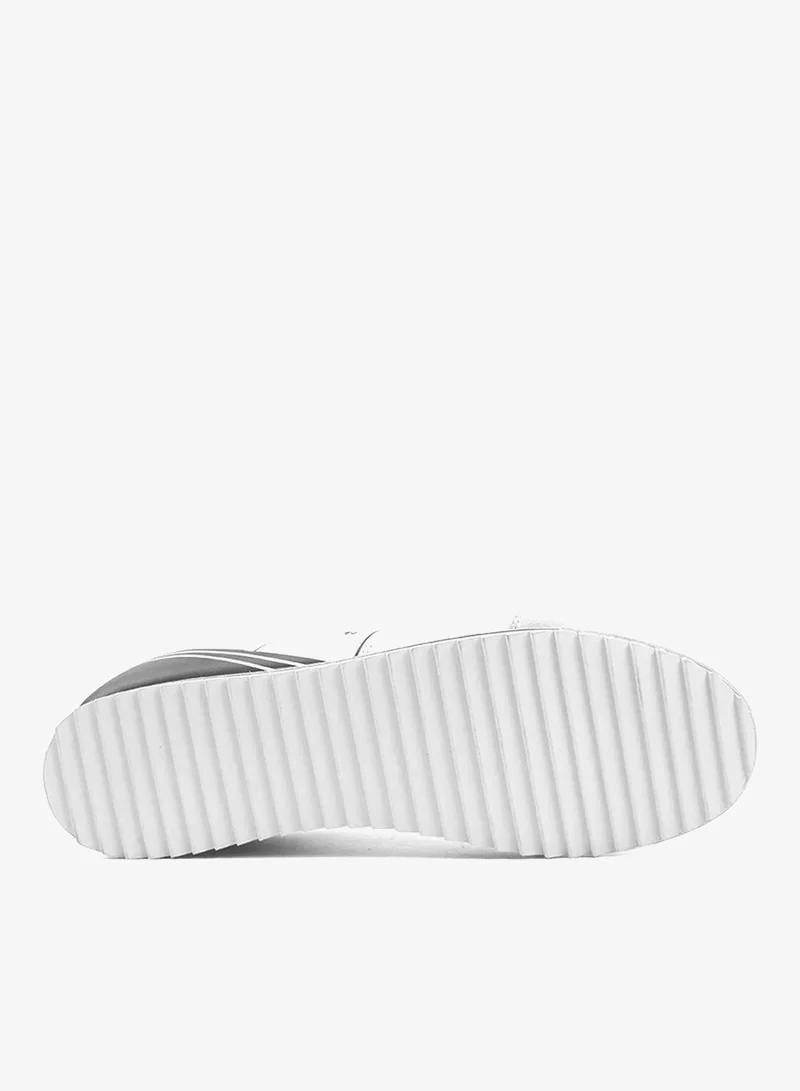 U.S. Polo Assn. white USPA Men's Casual Sneakers – White Lifestyle Sneakers with Navy Accent | Lightweight Lace-Up Walking Shoes | Everyday Comfort Footwear for Men | Best Price UAE