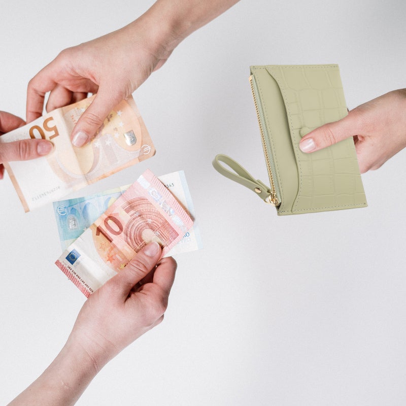 2 pcs Cash Wallet PU Wallet PU Zipper Wallet Change Wallet for Cards - Image 4