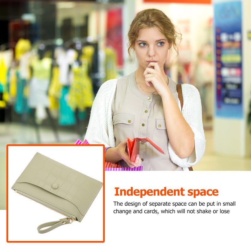 2 pcs Cash Wallet PU Wallet PU Zipper Wallet Change Wallet for Cards - Image 5