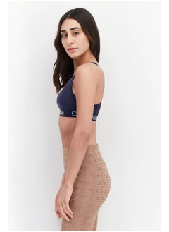 Calvin Klein Performance Calvin Klein Women Plain Padded Sports Bra, Navy  - Image 2