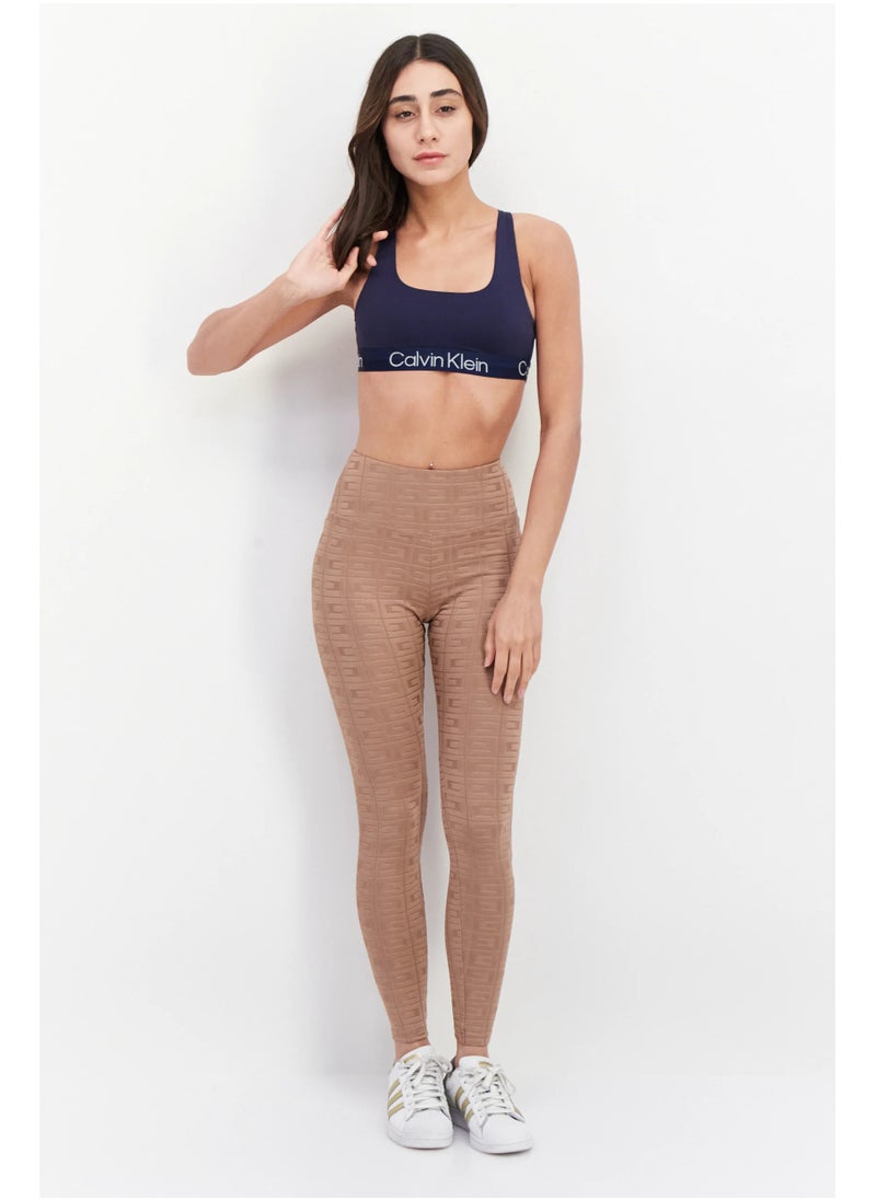Calvin Klein Performance Calvin Klein Women Plain Padded Sports Bra, Navy  - Image 4