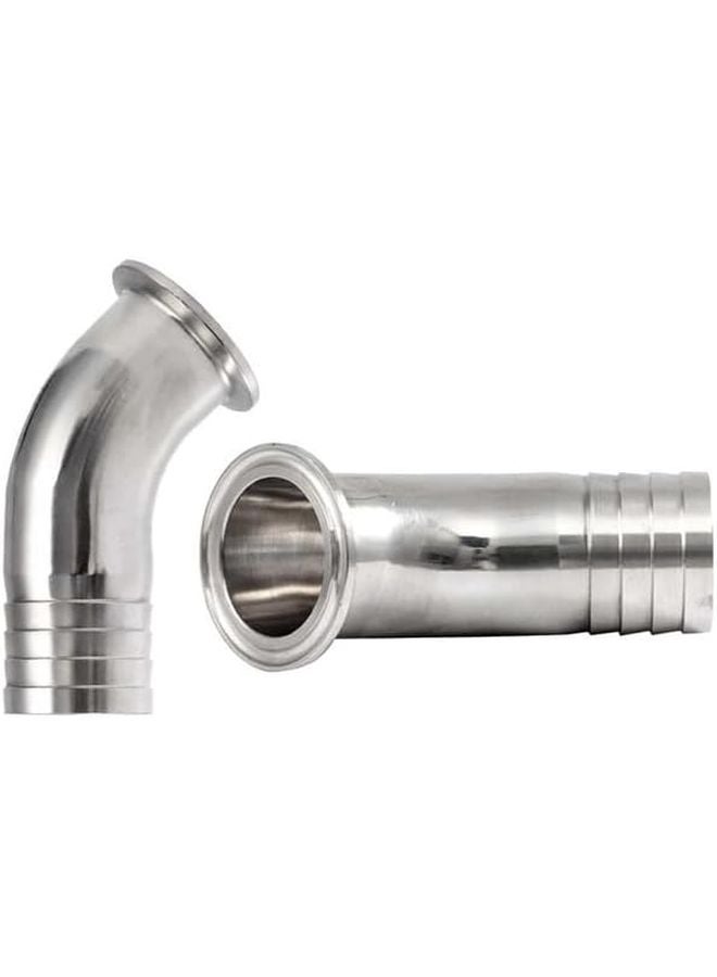 الفولاذ المقاوم للصدأ 304 تري كلامب 45 درجة كوع 51 مم خرطوم 64 مم تركيب TC - Image 5