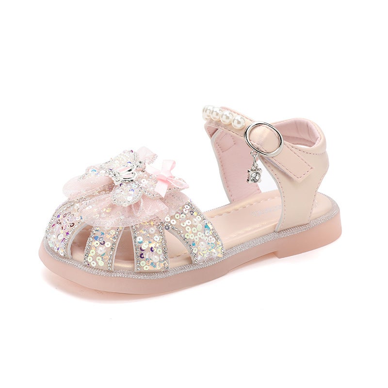 Girls Sandals Princess Summer Summer Children'S Shoes Girls Crystal Shoes Explosions Baby Girl Elsa - Image 1