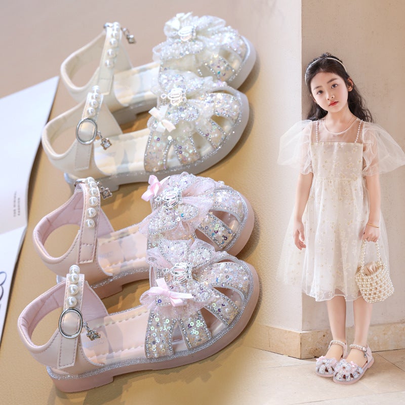 Girls Sandals Princess Summer Summer Children'S Shoes Girls Crystal Shoes Explosions Baby Girl Elsa - Image 5