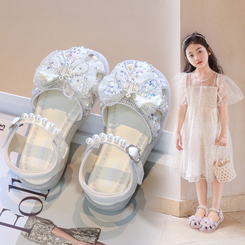 Girls Sandals Princess Summer Summer Children'S Shoes Girls Crystal Shoes Explosions Baby Girl Elsa - Image 3
