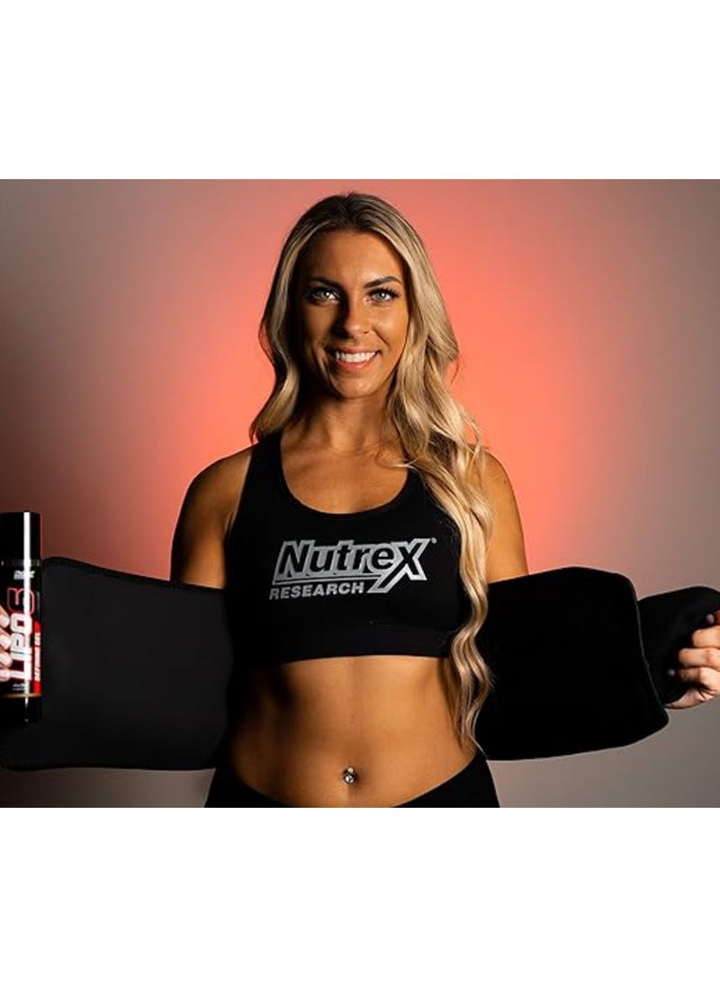 Nutrex Research Lipo 6 Waist Slimming Belt For Men And Women Helps Waist Trimmer And Weight Loss  - Image 4
