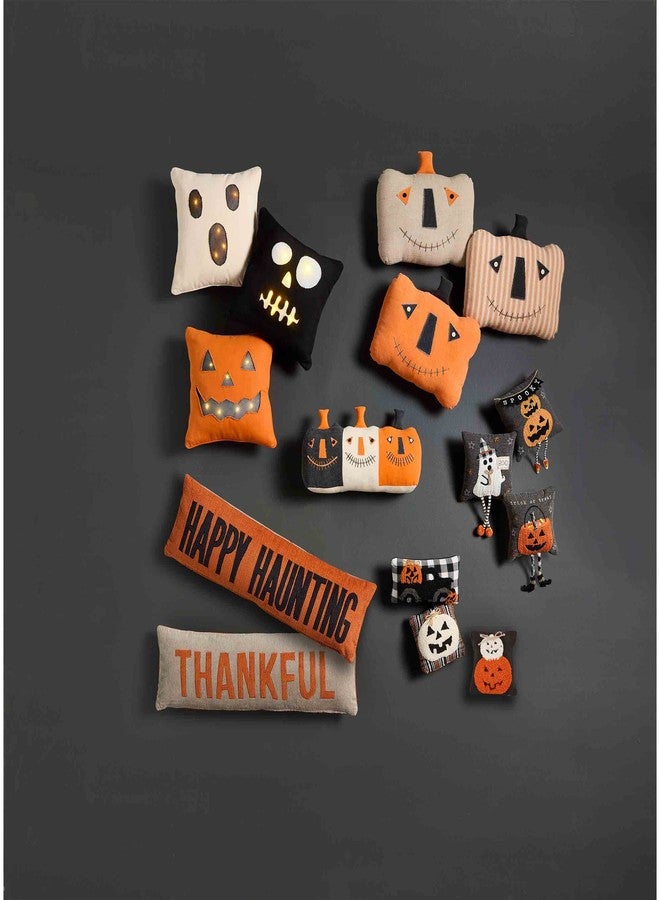 Mud Pie Throw Pillow, 16" x 16", Pumpkin - Image 3