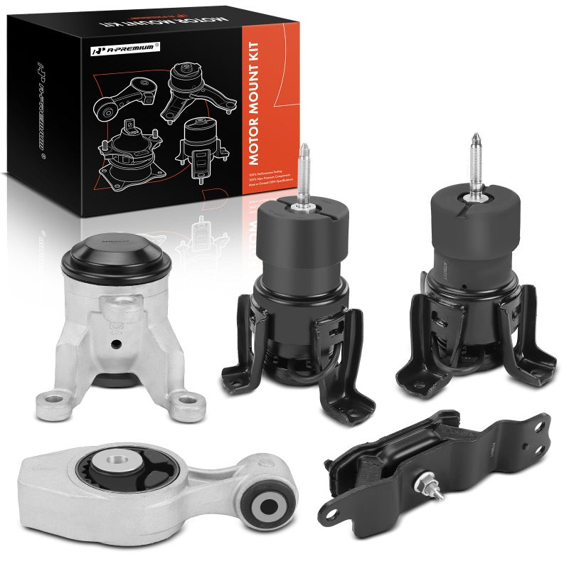 A-Premium APremium 5PCS Engine Motor Mount and Transmission Mount and Torque Strut Mount Kit Compatible with Nissan Altima 2013 2014 2015 2016 2017 35L Automatic transmission Only Replace 113504RA0A