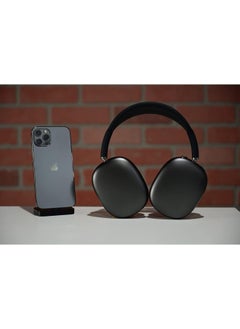 P9 Ultra wireless headphones with microphone- rechargeable over ear wireless bluetooth headphones with 10hr playtime, sd slot, backup wire- soft cushion headset with mic (black)  - Image 2