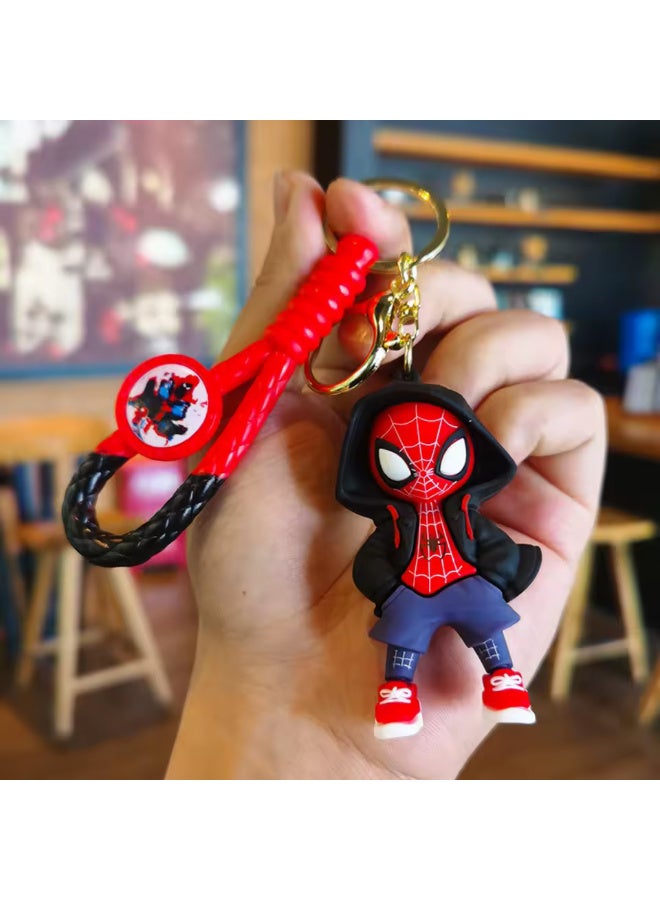 SPIDERMAN Cartoon Spiderman Keychain Lovely Anime Keychain Accessories, Purse Handbag Decorative Bag Accessories - Image 1