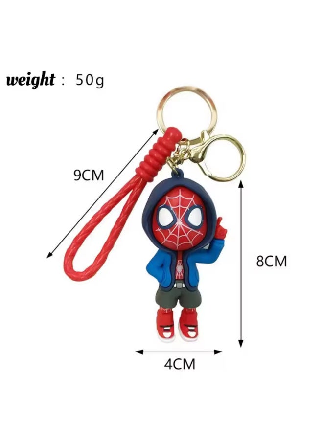 SPIDERMAN Cartoon Spiderman Keychain Lovely Anime Keychain Accessories, Purse Handbag Decorative Bag Accessories - Image 3